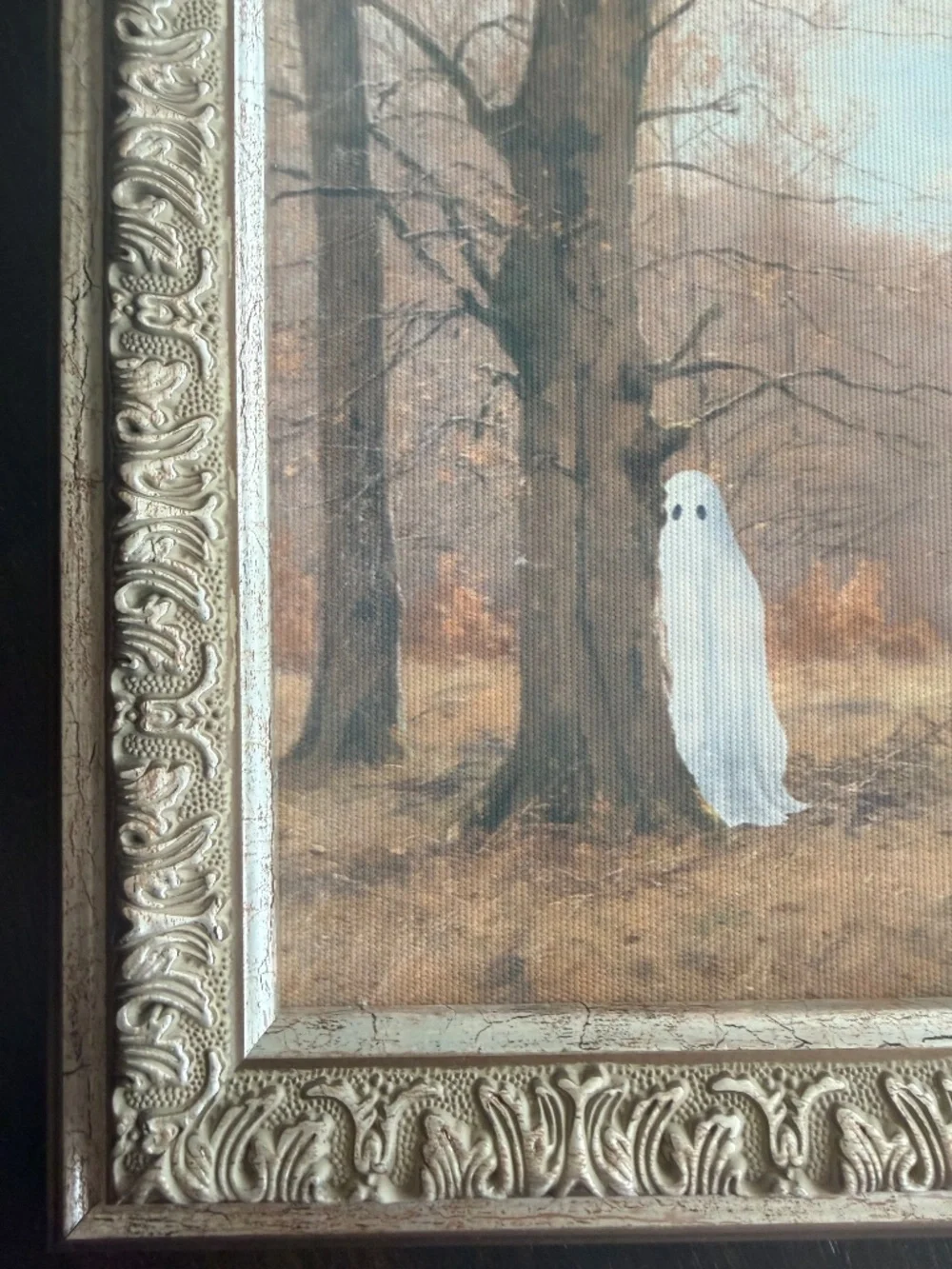 Halloween Framed Ghost wall art 11 x 14